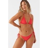 image:imageONEILL Womens Saltwater Solids Venice Triangle Top  Adjustable Halter Straps Removable CupsBittersweet