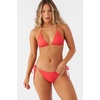 image:imageONEILL Womens Saltwater Solids Venice Triangle Top  Adjustable Halter Straps Removable CupsBittersweet