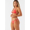 image:imageONEILL Womens Saltwater Solids Venice Triangle Top  Adjustable Halter Straps Removable CupsBittersweet