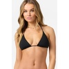 image:imageONEILL Womens Saltwater Solids Venice Triangle Top  Adjustable Halter Straps Removable CupsBlack