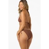 image:imageONEILL Womens Saltwater Solids Venice Triangle Top  Adjustable Halter Straps Removable CupsCoconut Brown