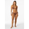 image:imageONEILL Womens Saltwater Solids Venice Triangle Top  Adjustable Halter Straps Removable CupsCoconut Brown
