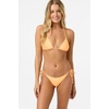 image:imageONEILL Womens Saltwater Solids Venice Triangle Top  Adjustable Halter Straps Removable CupsNeon Apricot Nectar