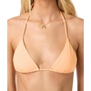 image:imageONEILL Womens Saltwater Solids Venice Triangle Top  Adjustable Halter Straps Removable CupsNeon Apricot Nectar