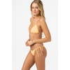 image:imageONEILL Womens Saltwater Solids Venice Triangle Top  Adjustable Halter Straps Removable CupsNeon Apricot Nectar