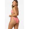 image:imageONEILL Womens Saltwater Solids Venice Triangle Top  Adjustable Halter Straps Removable CupsShell Pink