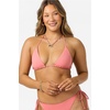 image:imageONEILL Womens Saltwater Solids Venice Triangle Top  Adjustable Halter Straps Removable CupsShell Pink