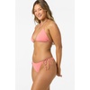 image:imageONEILL Womens Saltwater Solids Venice Triangle Top  Adjustable Halter Straps Removable CupsShell Pink