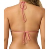 image:imageONEILL Womens Saltwater Solids Venice Triangle Top  Adjustable Halter Straps Removable CupsShell Pink