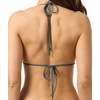 image:imageONEILL Womens Saltwater Solids Venice Triangle Top  Adjustable Halter Straps Removable CupsSlate