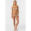 image:imageONEILL Womens Solids Madrid Halter Bikini Top Swim Top with Front Cutout Removable Cups and Adjustable Tie BackDune