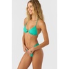 image:imageONEILL Womens Solids Madrid Halter Bikini Top Swim Top with Front Cutout Removable Cups and Adjustable Tie BackPeacock