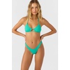 image:imageONEILL Womens Solids Madrid Halter Bikini Top Swim Top with Front Cutout Removable Cups and Adjustable Tie BackPeacock