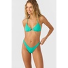 image:imageONEILL Womens Solids Madrid Halter Bikini Top Swim Top with Front Cutout Removable Cups and Adjustable Tie BackPeacock