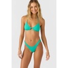 image:imageONEILL Womens Solids Madrid Halter Bikini Top Swim Top with Front Cutout Removable Cups and Adjustable Tie BackPeacock