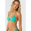 image:imageONEILL Womens Solids Madrid Halter Bikini Top Swim Top with Front Cutout Removable Cups and Adjustable Tie BackPeacock