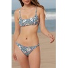 image:imageONEILL Womens Sunset Twist Side Bikini Bottoms  Cheeky Coverage Womens Bathing Suit Bottom with Twist StrapSlate  Eliza Ditsy Sunset