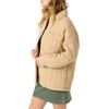 image:imageONeill Womens RYA Quilted Snap Jacket  Lyocell Twill Outerwear with Snap Front Chest amp Side Pockets Classic CollarWarm Sand