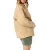 image:imageONeill Womens RYA Quilted Snap Jacket  Lyocell Twill Outerwear with Snap Front Chest amp Side Pockets Classic CollarWarm Sand