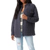 image:imageONeill Womens RYA Quilted Snap Jacket  Lyocell Twill Outerwear with Snap Front Chest amp Side Pockets Classic CollarWashed Black