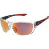 image:imageONEILL DEEPCURRENT 20 Mens Polarized Wrap Sunglasses for Sports UV400 Protection 65 mm Mirror LensesGloss Clear CrystalRed