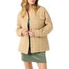 image:imageONeill Womens RYA Quilted Snap Jacket  Lyocell Twill Outerwear with Snap Front Chest amp Side Pockets Classic CollarWarm Sand