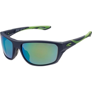 image:imageONEILL DEEPCURRENT 20 Mens Polarized Wrap Sunglasses for Sports UV400 Protection 65 mm Mirror LensesMatte NavyLime Green