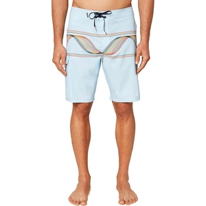 image:imageONEILL Mens 20 Inch Stripe Boardshorts  Water Resistant Swim Trunks for Men with Quick Dry Stretch Fabric and PocketsLight Blue  Dna