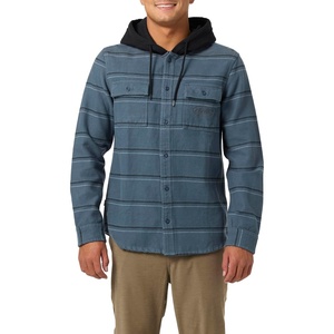 image:imageONEILL Mens Archer Hooded Flannel ShirtDark Slate