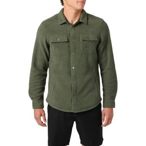 image:imageONEILL Mens Glacier Superfleece Overshirt  Fleece Shirt with Front Pockets  Comfortable and SoftDark Olive