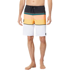image:imageONEILL Mens Hyperfreak Heist Swim Trunks  21 Inch Inseam Fixed Waist Boardshorts for Men with PocketCoral  Lennox Stripe 21