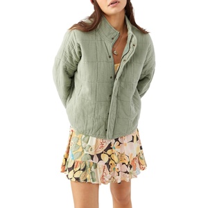 image:imageONEILL Womens Oversized Quilted Jacket  Lightweight Jackets for Women with Pockets  Casual and ComfortableLily Pad  Mabeline