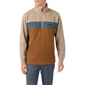 image:imageONeill Mens QuarterZip Pullover Lightweight Warmth and Soft ComfortKhaki