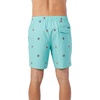 image:imageONEILL Mens 17 Inch Tropical Volley Boardshorts  Elastic Waist and Fixed Waist Quick Dry Swim Trunks for Men with PocketsAqua Wash  Hermosa Ew 17