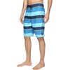 image:imageONeill Mens 21 Inch Outseam Ultrasuede Swim Boardshort Turquoise Plaid 30Navy Stripe