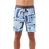 image:imageONEILL Mens 18 Inch Tropical Print Boardshorts  Quick Dry Swim Trunks for Men with Fabric and PocketsWhite  Og Print 18