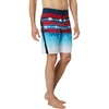 image:imageONEILL Mens 20 Inch SSeam Boardshorts  Water Resistant Swim Trunks for Men with Quick Dry Stretch Fabric and PocketsRed Wht Blue  Superfreak 20