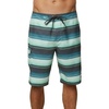 image:imageONeill Mens 21 Inch Outseam Ultrasuede Swim Boardshort Turquoise Plaid 30Turquoise  Santa Cruz Print