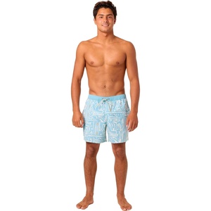 image:imageONEILL Mens Hermosa Retro 17 Inch Elastic Waist Swim Trunks  Recycled Stretch Fabric amp Hyperdry TechnologyCream