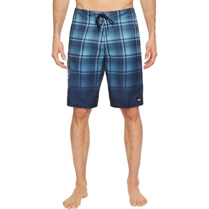 image:imageONeill Mens 21 Inch Outseam Ultrasuede Swim Boardshort Turquoise Plaid 30Plaid Navy  Santa Cruz Print
