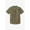 image:imageONEILL Mens TRVLR Perforated Printed Standard Fit Shirt Lightweight Performance ComfortDark Olive