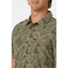 image:imageONEILL Mens TRVLR Perforated Printed Standard Fit Shirt Lightweight Performance ComfortDark Olive