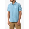image:imageONEILL Mens Trvlr UPF Traverse Stripe Standard Short Sleeve Woven ShirtStone Blue