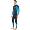 image:imageONeill Mens Epic 32mm Back Zip Full Wetsuit Durable Warmth with Good Flexibility for Surfing and All Water ActivitiesBlackBrightBlue