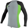 image:imageONeill Mens Premium Skins Upf 50 Long Sleeve Rash GuardCool GreyDaygloBlack