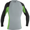 image:imageONeill Mens Premium Skins Upf 50 Long Sleeve Rash GuardCool GreyDaygloBlack