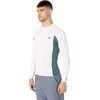 image:imageONeill Mens Premium Skins Upf 50 Long Sleeve Rash GuardWhiteTealWhite