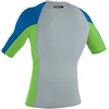 image:imageONeill Mens Premium Skins Upf 50 Short Sleeve Rash GuardCool GreyDaygloOcean