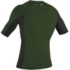image:imageONeill Mens Premium Skins Upf 50 Short Sleeve Rash GuardDark OliveBlackDark Olive