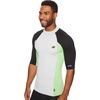image:imageONeill Mens Premium Skins Upf 50 Short Sleeve Rash GuardGreyDaygloBlack